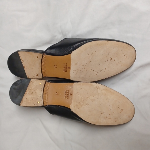 Gucci Leather Black Mules size 38 - Picture 5 of 7